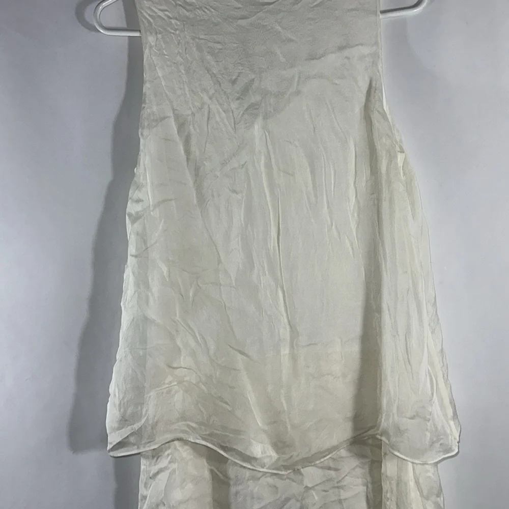 Soft Surroundings 100% Silk Tiered Midi Dress Size Medium - Picture 8 of 11